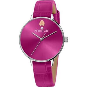 【貨物輸送無料】ウオッチ ドナベラペレorologio donna morellato ninfa r0151141528 vera pelle fucsia coccinella