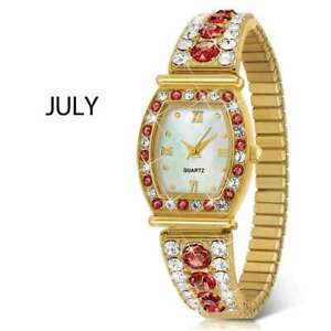 【送料無料】腕時計　ミントストレッチウォッチnib the danbury mint womens july birthstone stretch watch