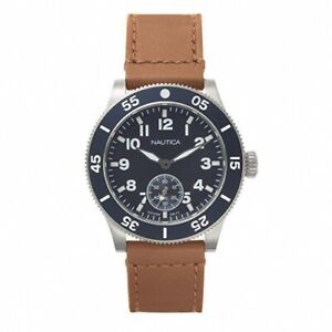 【送料無料】腕時計　ヒューストンorologio nautica huston uomo pelle marrone naphst001