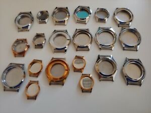 【送料無料】腕時計　メッカディlotto n 20 casse fondo di magazzino per orologi meccanici da uomo acciaio 21,286円