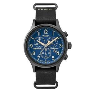 【送料無料】腕時計　グラフィカルtimex orologio uomo expedition tw4b04200 quarzo pelle nero cronografo datario