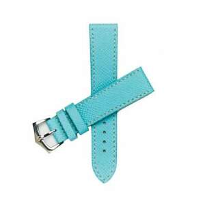 【送料無料】腕時計　light blu epsom leather watch strap｜hokushin