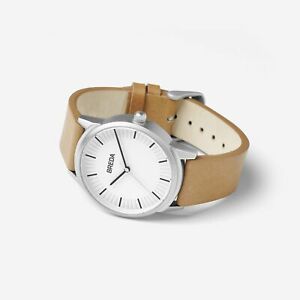 【送料無料】腕時計　breda men bresson 5020a 39mm light brown leather strap simple minimalist watch の商品写真