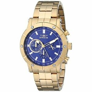 【送料無料】腕時計　＃ゴールドステンレススチールクロノグラフウォッチinvicta men039;s specialty 18162 gold stainless steel chronograph watch