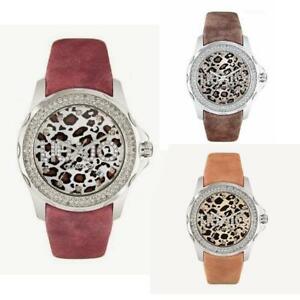 【送料無料】腕時計　ラグジュアリーリュジョドーナスワロフスキーラトベージュorologio donna liu jo luxury wild pelle swarovski maculato marrone beige prugna｜hokushin