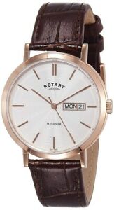 【送料無料】腕時計　ロータリーウィンザーメンズブラウンレザーストラップ￥rotary windsor mens brown leather strap watch gs0530402 rrp 129