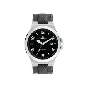 【送料無料】腕時計　スポーツクラブネロヴェルデサブメートルorologio uomo lorenz 030014cc sporting club pelle nero verde sub 50mt