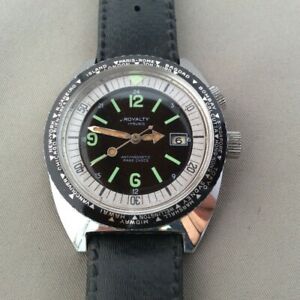 【送料無料】腕時計　ロイヤリティダブルクリックビンテージクラウンウォッチmontre mcanique ancienne royalty double couronne vintage 2 crown watch｜hokushin