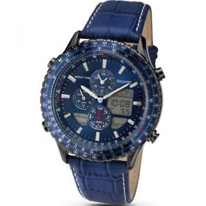 【送料無料】腕時計　アナログデジタルワールドタイムストラップウォッチaccurist ms1036nn gents analoguedigital world time strap watch rrp 29999｜hokushin