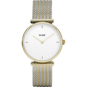 【送料無料】腕時計　ゴールドメッシュカサビコorologio cluse cl61002 triomphe donna gold mesh cassa bicolore oro 33mm｜hokushin