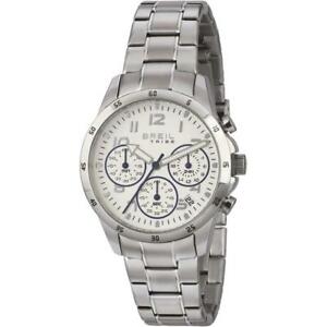 【送料無料】腕時計　サーキットクロノorologio uomo breil tribe circuito ew0380 chrono bracciale acciaio bianco