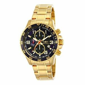 【送料無料】腕時計　メンズクロノグラフゴールドウォッチinvicta mens specialty chronograph gold ionplated watch