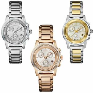 【送料無料】腕時計　グラフィカルカサオロローザビコorologio cronografo donna breil cassa acciaio pvd oro rosa bicolore datario