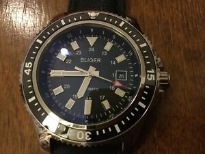 【送料無料】腕時計　automatico bliger acciaio, 44 mm