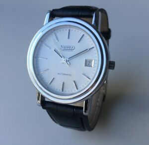 【送料無料】腕時計　ロンドmontre nappey besancon automatic 89 70 64 dateur cuir ronde｜hokushin