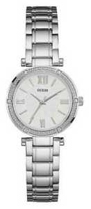 【送料無料】腕時計 パークアベニューステンレススチールウォッチguess womens park ave south stainless steel w0767l1 watch  39