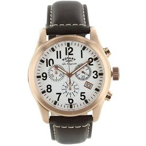【送料無料】腕時計　ロータリーレ rotary gs9020018 les originales brown leather watch 2 years warranty