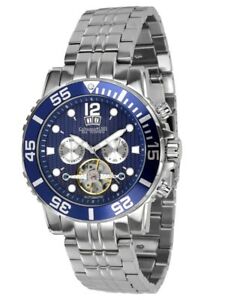 【送料無料】腕時計 コマンドキャリバーcalvaneo gigantische amp; massive sea command deep blue stahl automatikkaliber|hokushin
