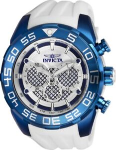 【送料無料】腕時計 メンズスピードウェイクロノホワイトシリコンストラップウォッチinvicta 26300 mens speedway chrono white silicone strap watch
