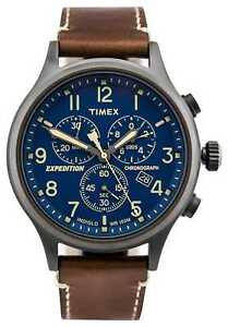 【送料無料】腕時計　スカウトクロノグラフブラウンストラップtimex expedition scout chronograph brown strap tw4b09000d watch 9