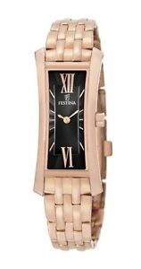 【送料無料】腕時計　ピンクorologio donna festina in acciaio rosa con quadrante nero f68043