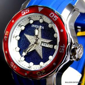 【貨物輸送無料】ウオッチ プロダイバースキューバマーベルキャプテンアメリカエドinvicta marvel captain america blue pro diver scuba 48粍 limited ed watch