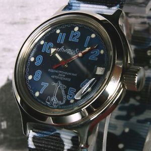 【貨物輸送無料】ウオッチ ヴォストークカスタムロシアダイビングウォッチボックスベストセラーvostok amphibian, amphibia custom russian dive watch, , boxed, uk seller