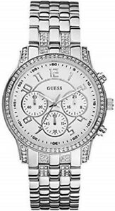 【送料無料】腕時計　シルバーステンレススチールクオーツウォッチ authentic guess u17527l1 silver tone stainlesssteel quartz watch w tag
