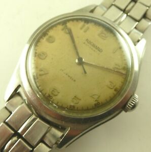 【貨物輸送無料】ウオッチ ヴィンテージリチャードオーダneues angebotvintage 34粍 richard 17 jewels automatic wristwatch  working order