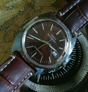 【貨物輸送無料】ウオッチ ＃beautiful men039;s 1960s timex date automatic water resistant wrist watch