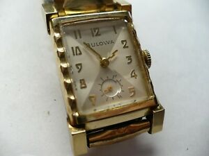 【貨物輸送無料】ウオッチ ペパーミントメンズmint~vtg bulova his highness 21j  mens wristwatch~awesome all around~1954