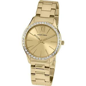 【貨物輸送無料】ウオッチ 手玉ルマン＃スチールブレスレットケースクオーツアナログウォッチjacques lemans women039;s 37粍 steel bracelet amp; case quartz analog watch 11841g