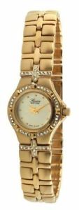 【貨物輸送無料】ウオッチ スイス連邦＃ｋゴールドメッキブレスレットクリスタルベゼルswiss edition women039;s luxury 23k gold plated crystal bezel amp; bracelet dress watc