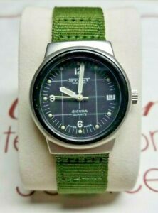 【貨物輸送無料】ウオッチ ヴィンテージワイドスイスクオーツスタントrare vintage 80s mens stunt watch by sicura breitling swiss quartz mvmt