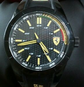 【貨物輸送無料】ウオッチ オロロジオスクーデリアフェラーリシリコーンorologio scuderia ferrari sf271470252 silicone nero quarzo uomo