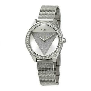 【貨物輸送無料】ウオッチ ＃トライブレスレットスチールケースクオーツアナログウォッチguess women039;s tri glitz 44粍 steel bracelet amp; case quartz analog watch w1142l1