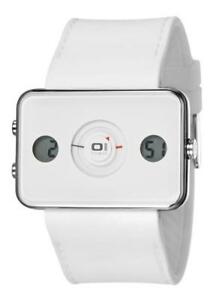 【送料無料】腕時計　ディスクデジタルラバーホワイトターニングthe one turning disc ip time gmt ip1043wh digital kautschuk wei