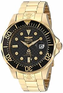 【貨物輸送無料】ウオッチ メンズプロダイバーｋゴールドダイブウォッチinvicta mens 10642 pro diver 18k gold ionplated automatic dive watch