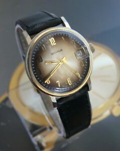 【貨物輸送無料】ウオッチ メンズウィンドアップウォッチmens benrus date 1318 wind up wrist watch