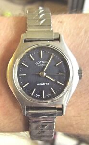 【送料無料】腕時計　スイスクオーツブレスレットロータリーレディースladies swiss ss rotary quartz bracelet watch eta movt working