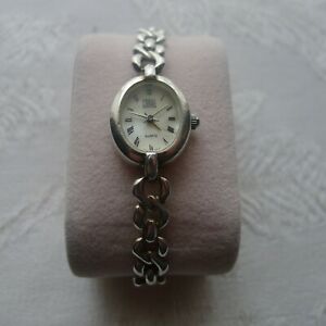 【送料無料】腕時計　スターリングシルバーブレスレットladies carvel sterling silver bracelet watch
