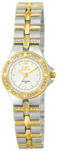 【送料無料】腕時計　ラウンドホワイトアナログローマクリアウォッチinvicta 0133 womens round white analog clear stone roman numeral watch