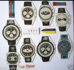 【送料無料】腕時計 カウンタ×スプリントコスモ1970s totalizer hands x4 windup or auto navitimer toptime datora sprint cosmo|hokushin