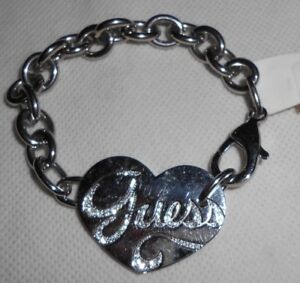 【送料無料】アクセサリー　ネックレスレディースデザイナーファッションジュエリーチェーン￥ブレスレットハートguess pulsera corazn de diseador damas de cadena 17 cm bisutera rrp 109