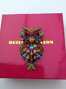 【送料無料】アクセサリー　ネックレスバトラーウィルソングランデフクロウブローチsin uso en caja butler y wilson grande bho broche 15,606円
