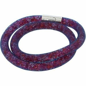 【送料無料】アクセサリー　ネックレススワロフスキーブレスレットオリジナルスターダストダブルボックスoriginal swarovski stardust pulsera de doble magentamedio40 cmen caja de regalo