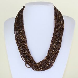 【送料無料】アクセサリー　ネックレスブラウンゴールドネックレスストランドアフリカマサイmarrn oro granos collar collar de capas mltiples strand mar tnica africana maasai