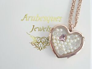【送料無料】アクセサリー　ネックレスアラベスクカキピンクパールペンダントリビングメモリフローティングメダイヨンarabesques encanto ollas ostra amp; perla rosa memoria vivientecolgantemedalln flotan