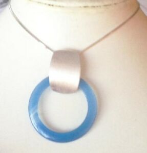 【送料無料】アクセサリー　ネックレスチェーンサークルペンダントcolgante crculo gata azul con cadena｜hokushin