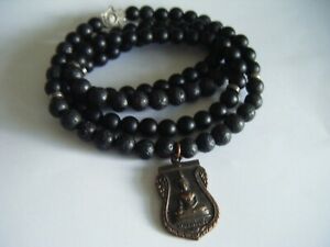 【送料無料】アクセサリー　ネックレスビンテージインチアガタアカウントamuleto de buda espiritual vintage 108 con cuentas de 32 largo mala monje bendito gatalava